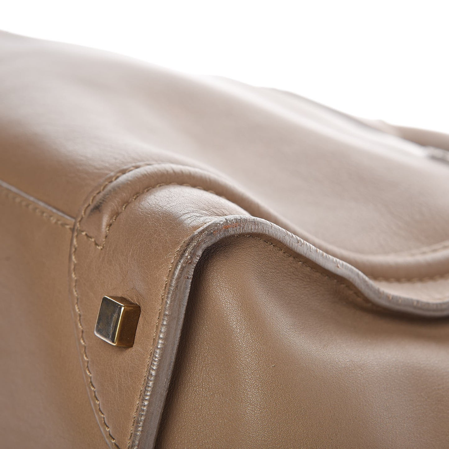 Smooth Calfskin Mini Luggage Camel
