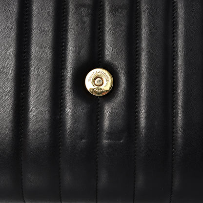 Saint Laurent Lambskin Matelasse Monogram Vicky Chain Wallet Black 11 of 11