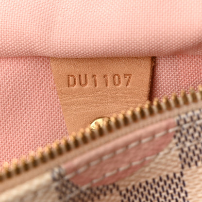 Louis Vuitton Damier Azur Tahitienne Speedy Bandouliere 30 Rose Ballerine 7 of 13