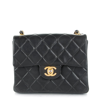 Chanel Lambskin Quilted Mini Square Flap Black 1 of 9