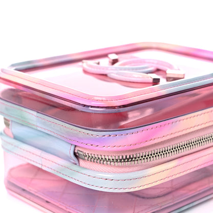 Chanel PVC Patent Calfskin Patent Lambskin Vertical Vanity Case Pink 8 of 15