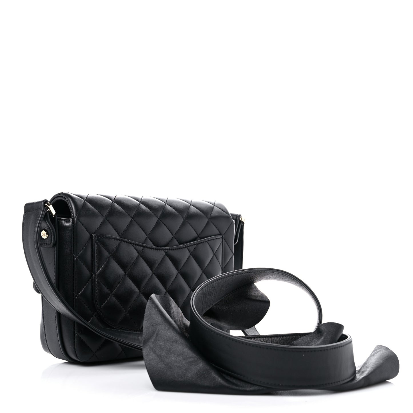 Calfskin Quilted Bolero De Chanel Flap Bag Black