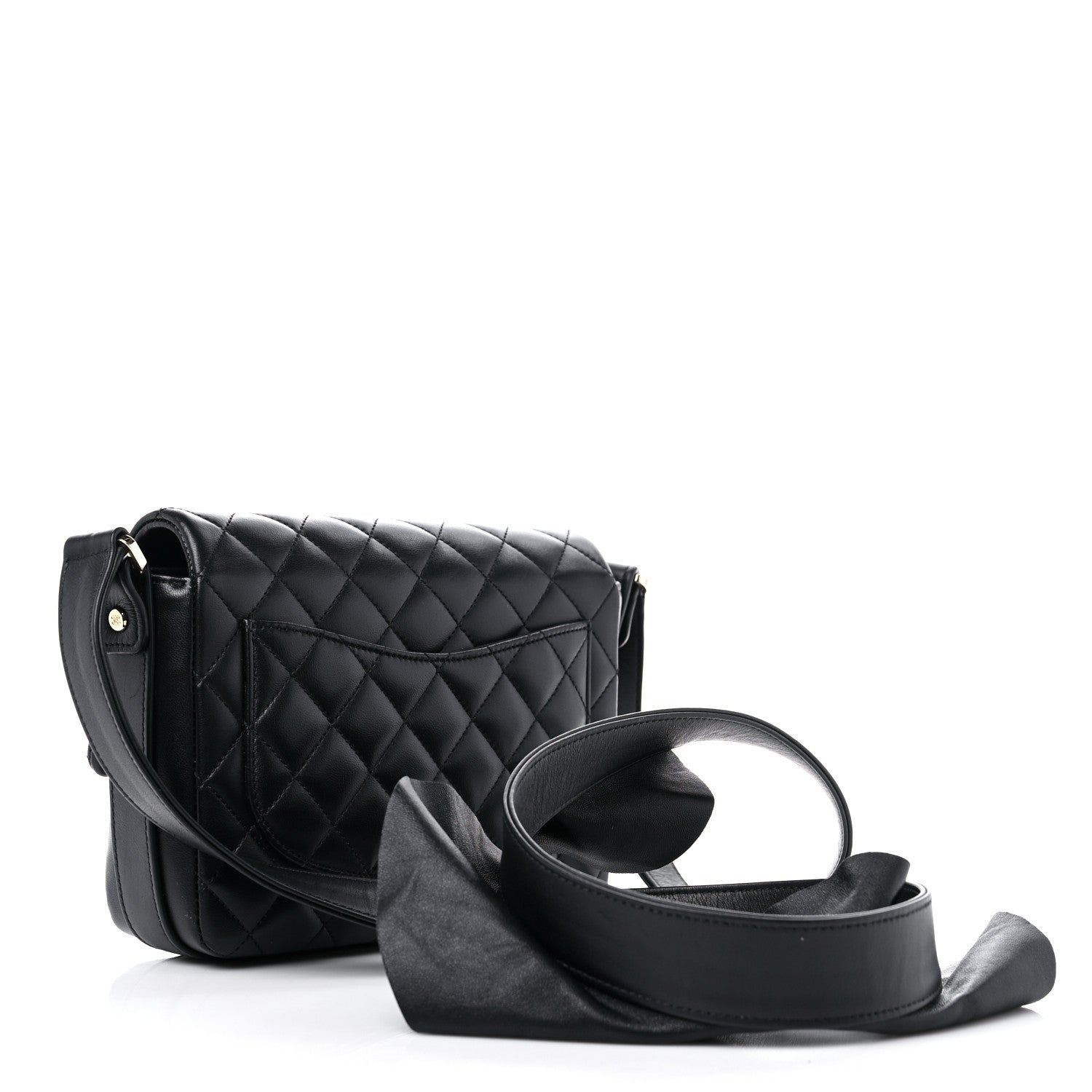 Chanel Calfskin Quilted Bolero De Chanel Flap Bag Black 3 of 14