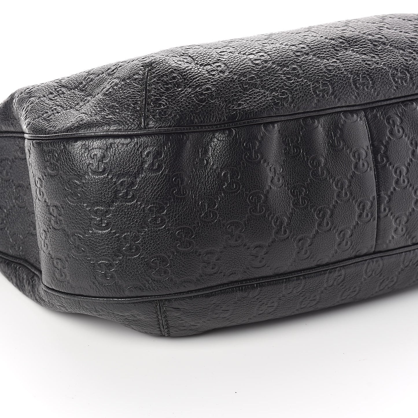 Guccissima Large New Ladies Web Hobo Black