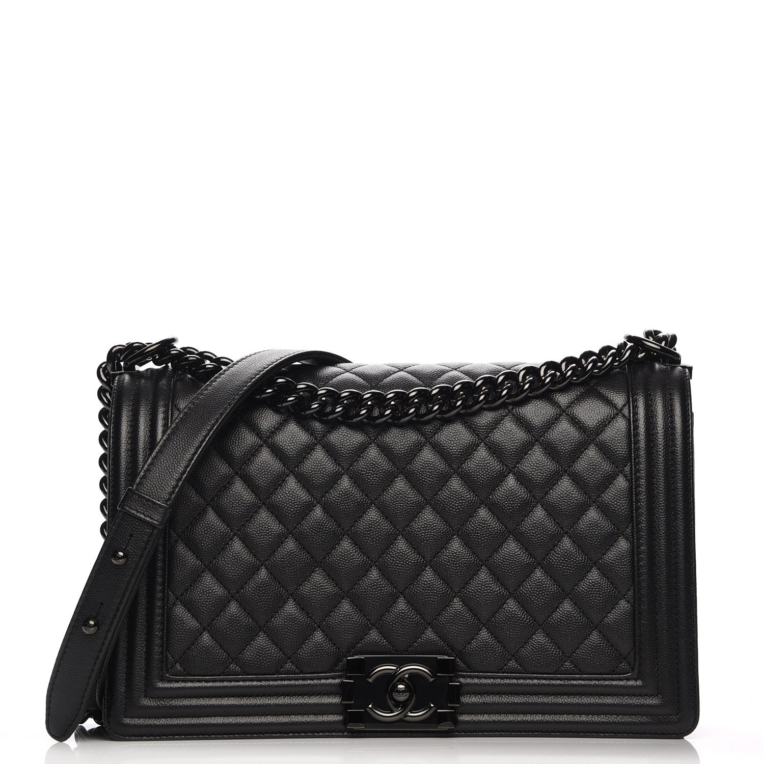 Chanel Caviar Quilted New Medium Boy Flap So Black 1 of 8