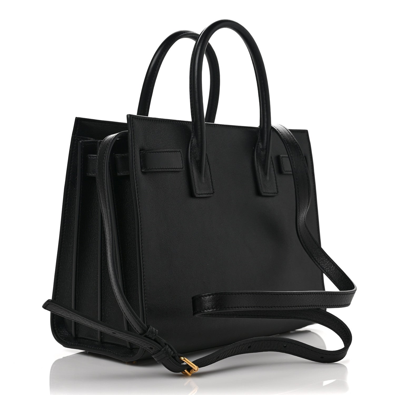 Saint Laurent Calfskin Love Patchwork Baby Sac De Jour Black 4 of 8