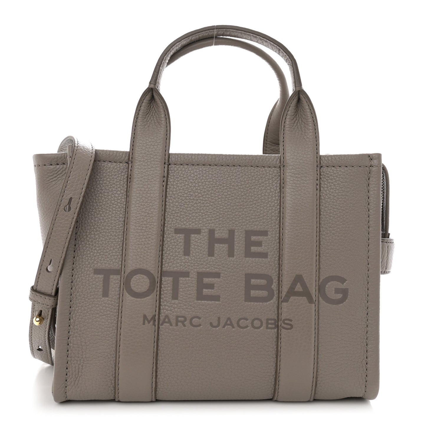 Grained Calfskin Small The Tote Bag Cement