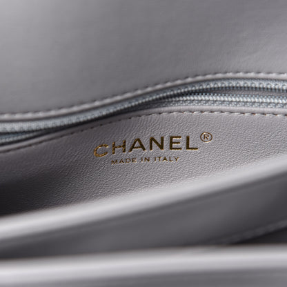Chanel Lambskin Quilted Small Trendy CC Flap Dual Handle Bag Grey 8 of 11
