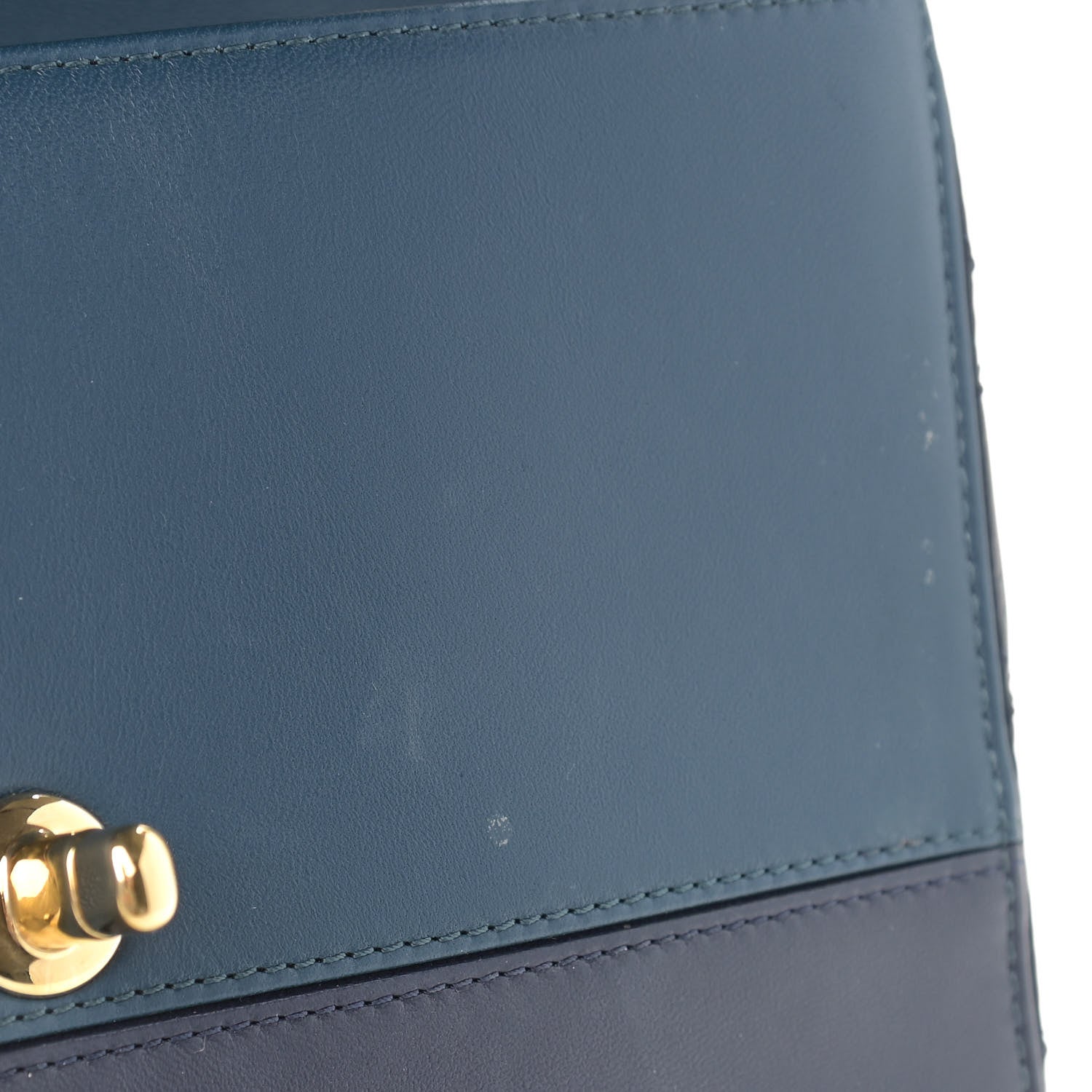 Chanel Lambskin Quilted Bi-Color CC Flap Blue 11 of 11