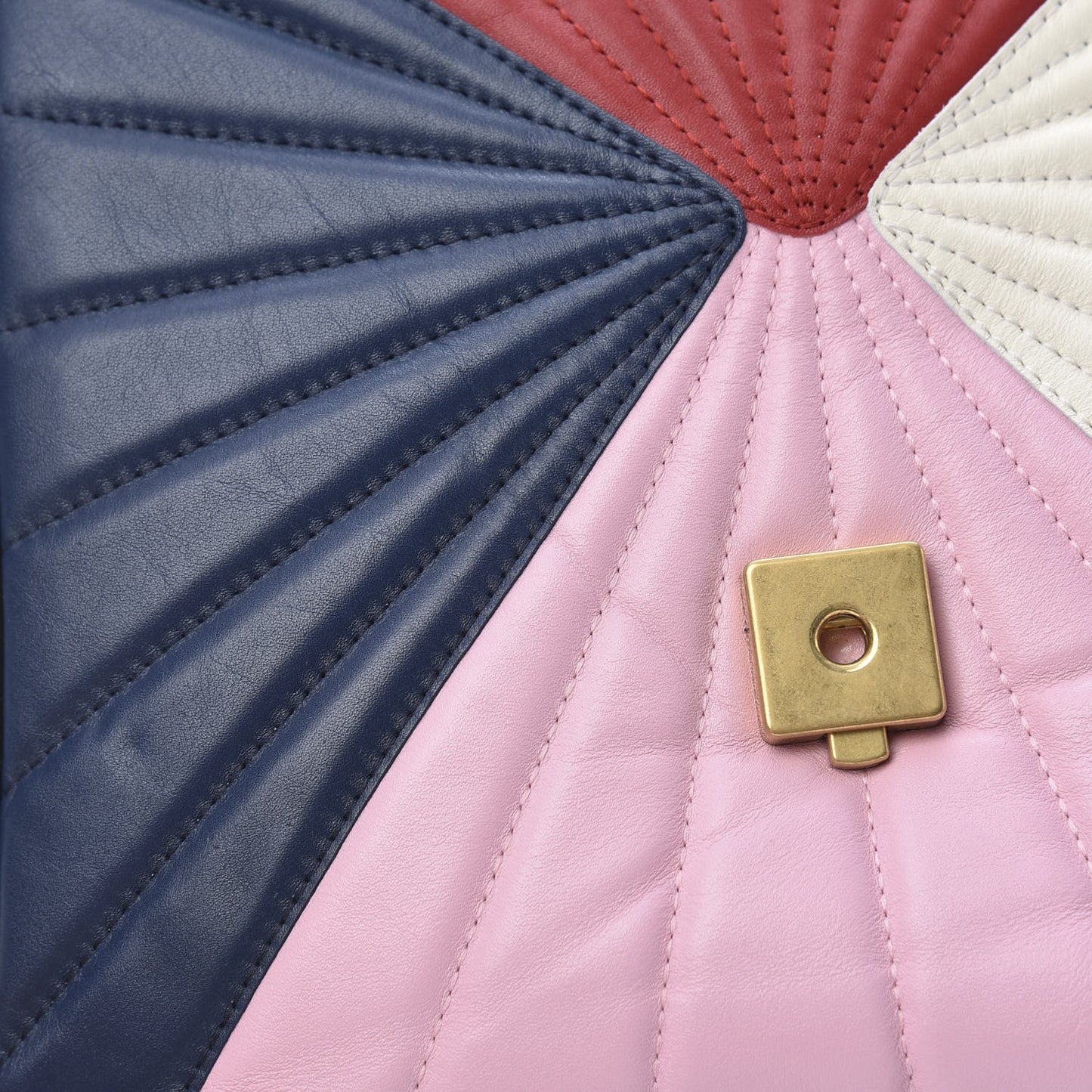 Calfskin Bamboo Trapuntata Queen Margaret Backpack Blue Agata Hibiscus Red Mystic White Sugar Pink