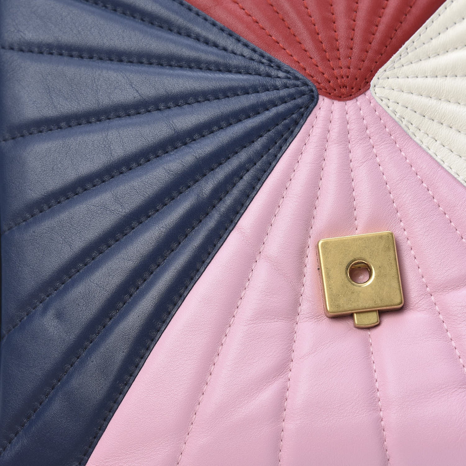 Gucci Calfskin Bamboo Trapuntata Queen Margaret Backpack Blue Agata Hibiscus Red Mystic White Sugar Pink 11 of 12