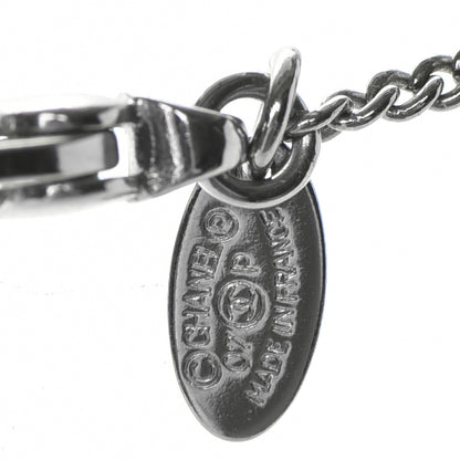 Chanel Enamel CC Camellia Necklace Silver Black 6 of 6