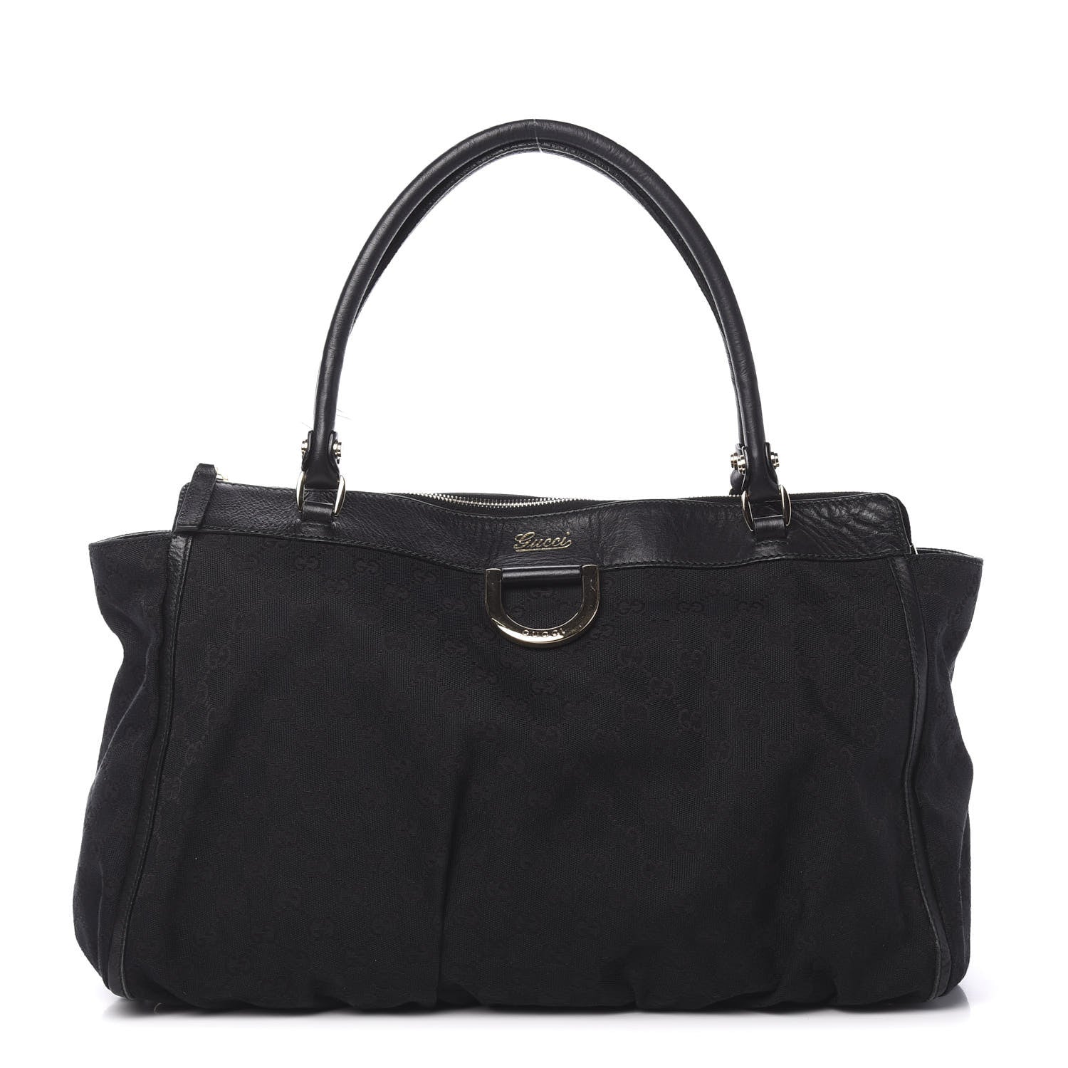 Gucci Monogram D Gold Tote Black 1 of 13