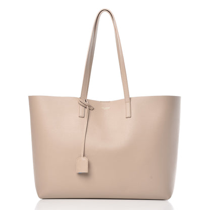 Saint Laurent Calfskin Large Shopping Tote Natural 3 of 10