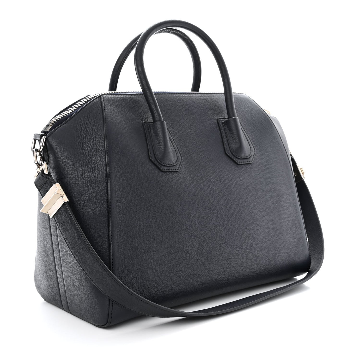 Sugar Goatskin Medium Antigona Navy