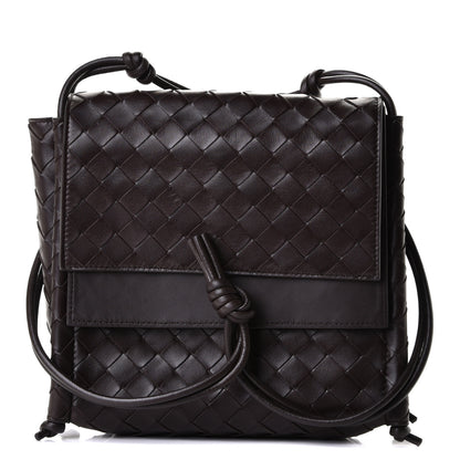 Bottega Veneta Nappa Intrecciato Small Knot Flap Crossbody Fondente 1 of 6