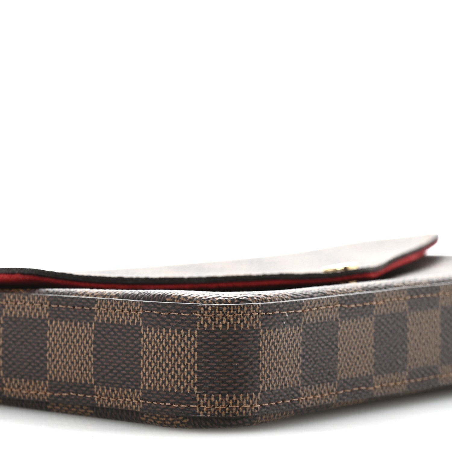 Louis Vuitton Damier Ebene Pochette Felicie Chain Wallet 9 of 13