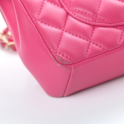 Chanel Lambskin Quilted Mini Mademoiselle Chic Flap Pink 12 of 18