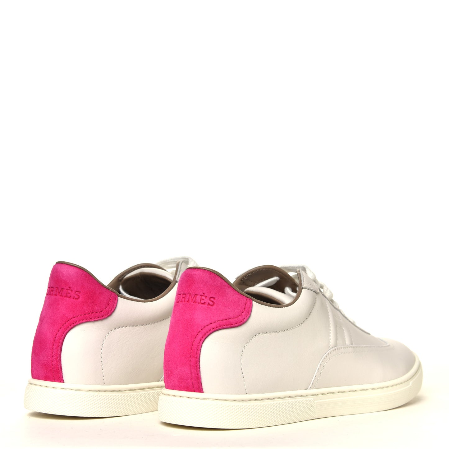 Calfskin Quicker Sneakers 38 White Rose Fuchsia