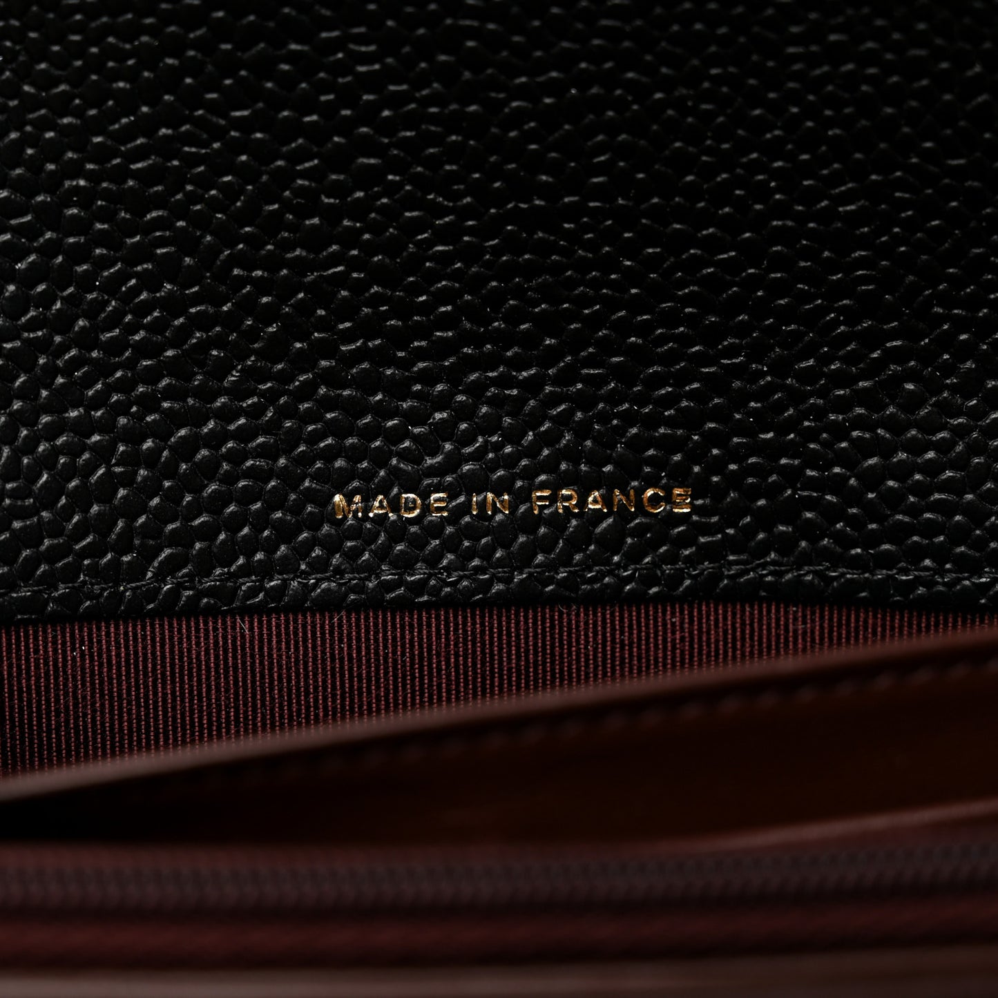 Caviar Quilted Large Flap Wallet Black