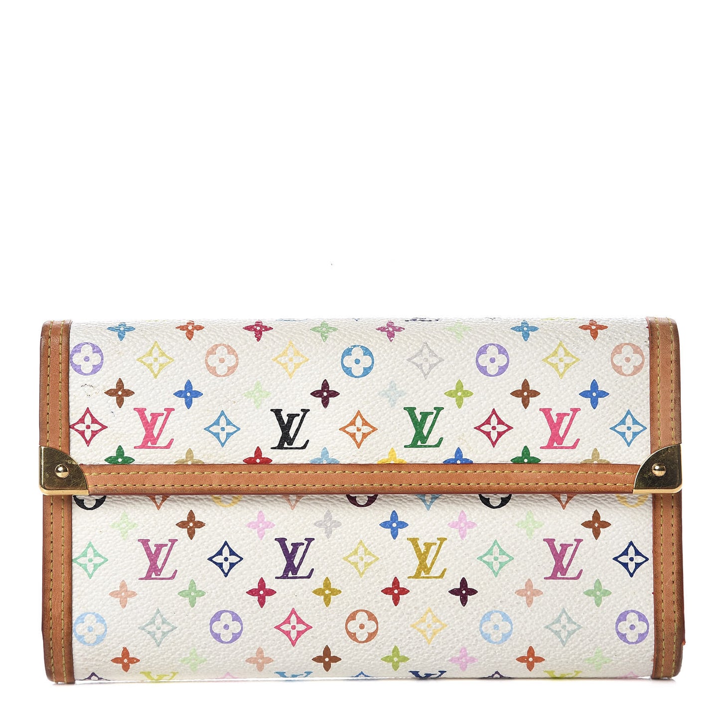 Monogram Multicolor Porte Tresor International Wallet White