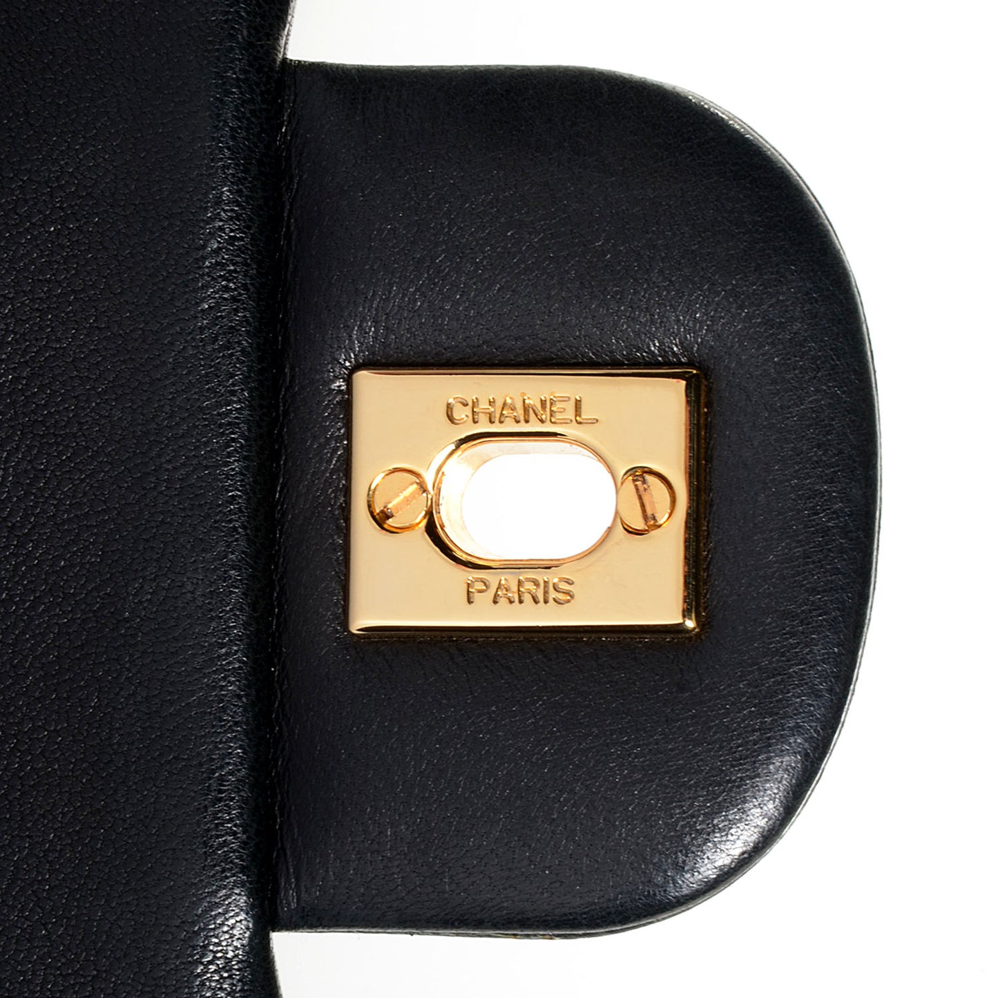 Lambskin Quilted Small Double Flap Black