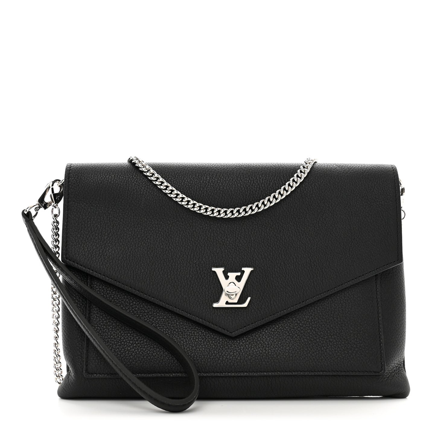 Soft Calfskin My Lockme Pochette Black