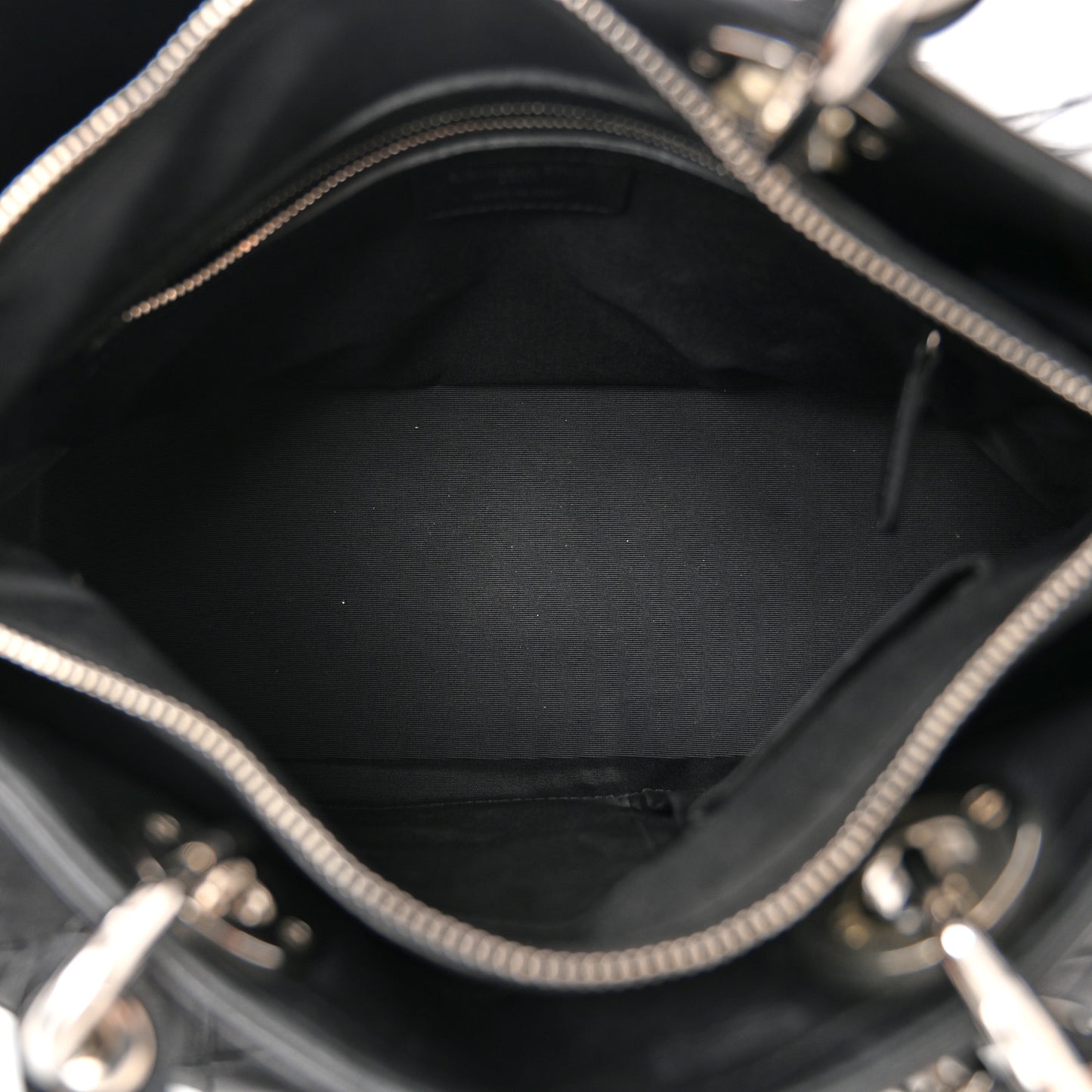 Lambskin Cannage Granville Polochon Black