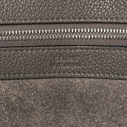 Celine Soft Grained Calfskin Small Belt Cabas Phantom Medium Grey 7 of 13