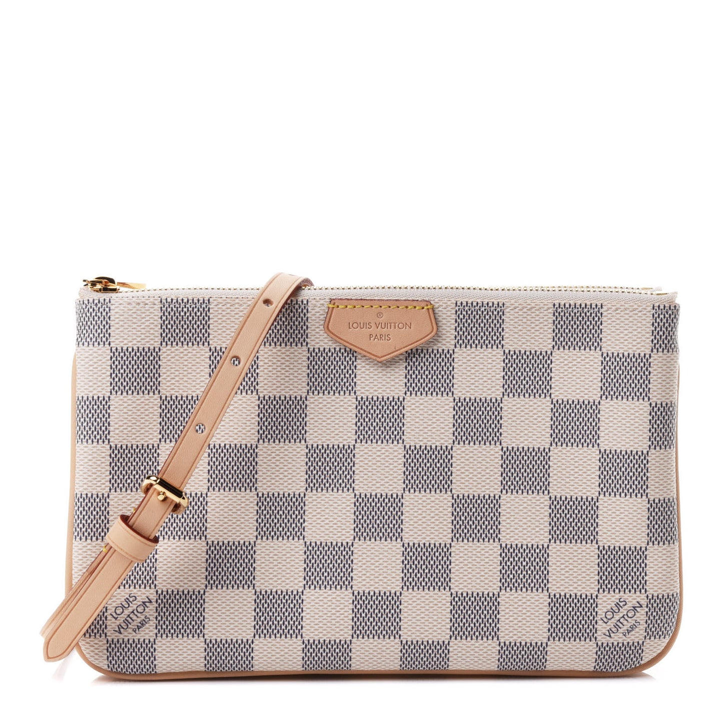 Damier Azur Double Zip Pochette