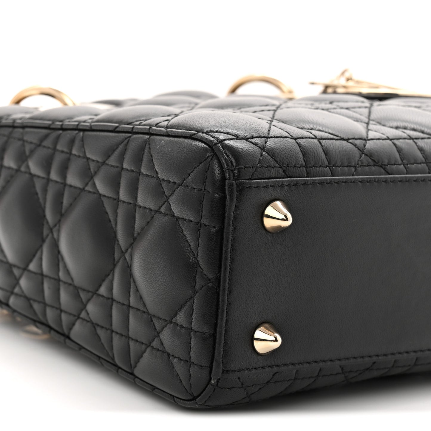 Lambskin Cannage Small My ABCDior Lady Dior Black
