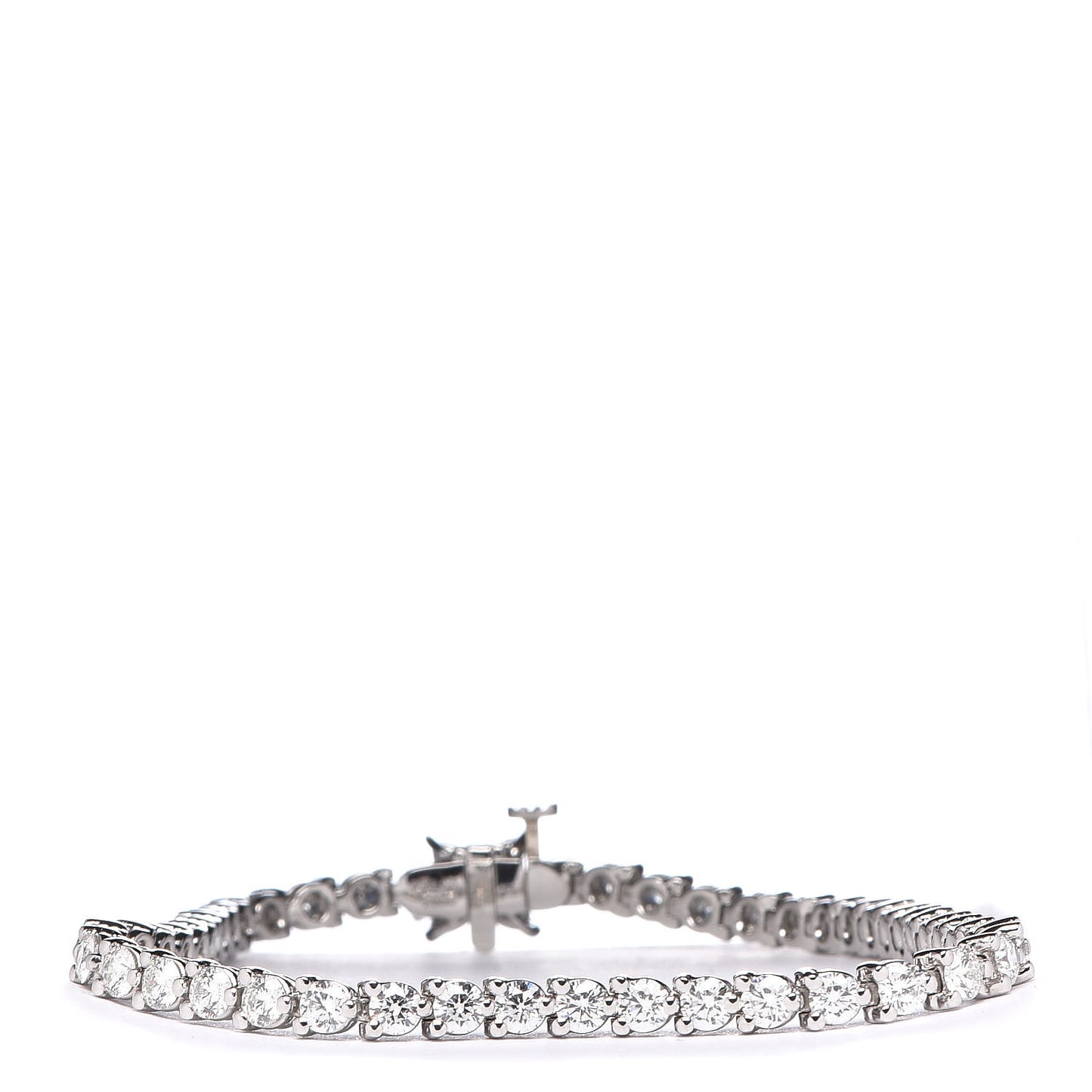 Platinum Diamond 4.49ctw Victoria Tennis Bracelet