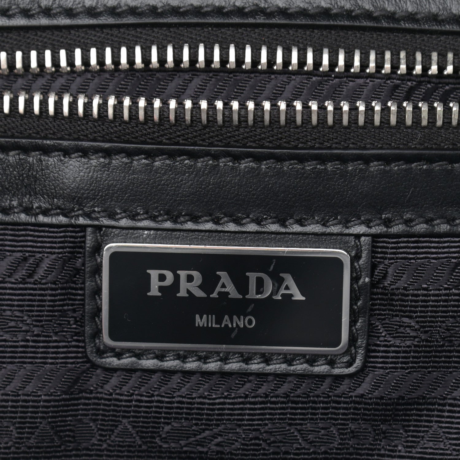 Prada Saffiano Travel Backpack Black 6 of 11