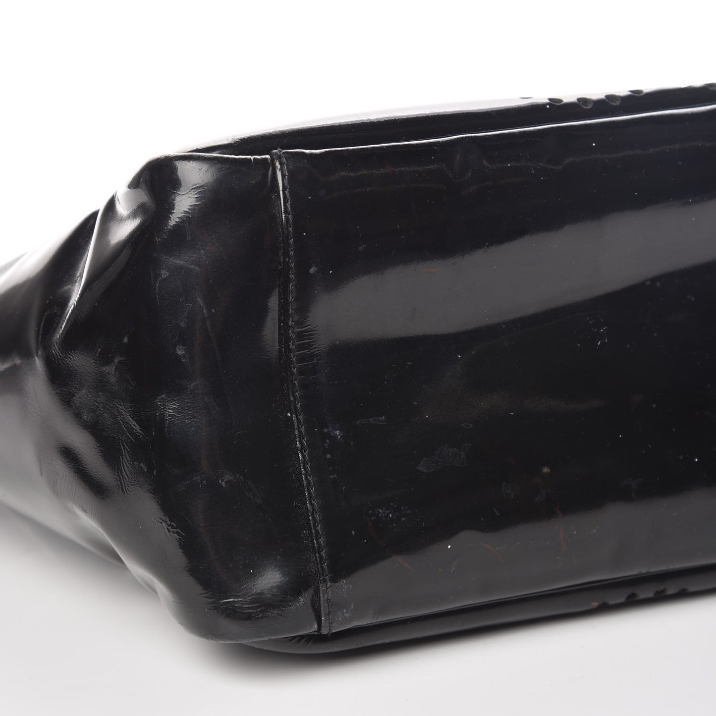 Patent Perforated CC Tote Black