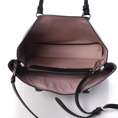 Prada Saffiano Cuir Medium Double Handle Tote Black Mughetto 7 of 11