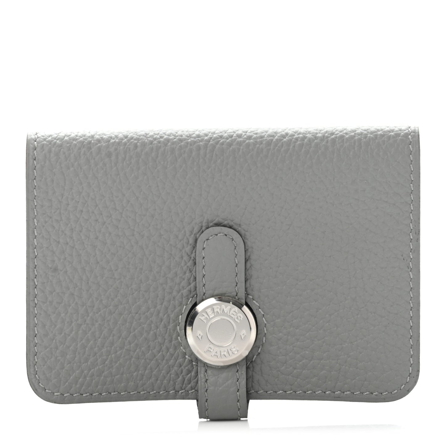 Togo Dogon Card Case Gris Mouette