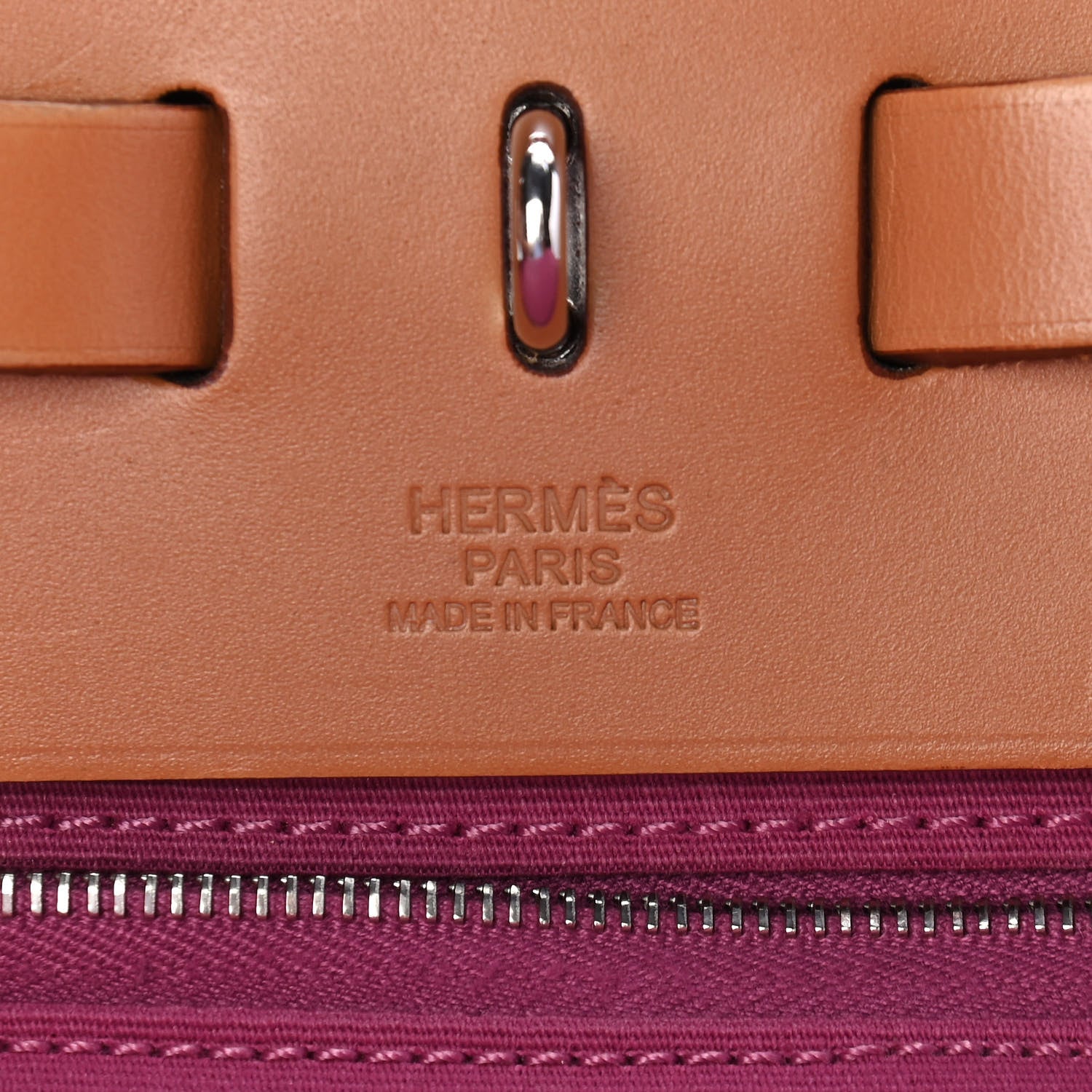 Hermes Toile Herbag Zip MM Tosca 6 of 9