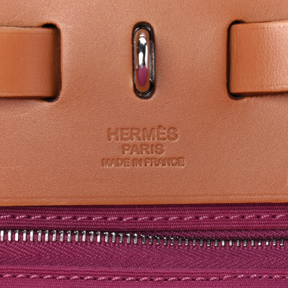 Hermes Toile Herbag Zip MM Tosca 6 of 9