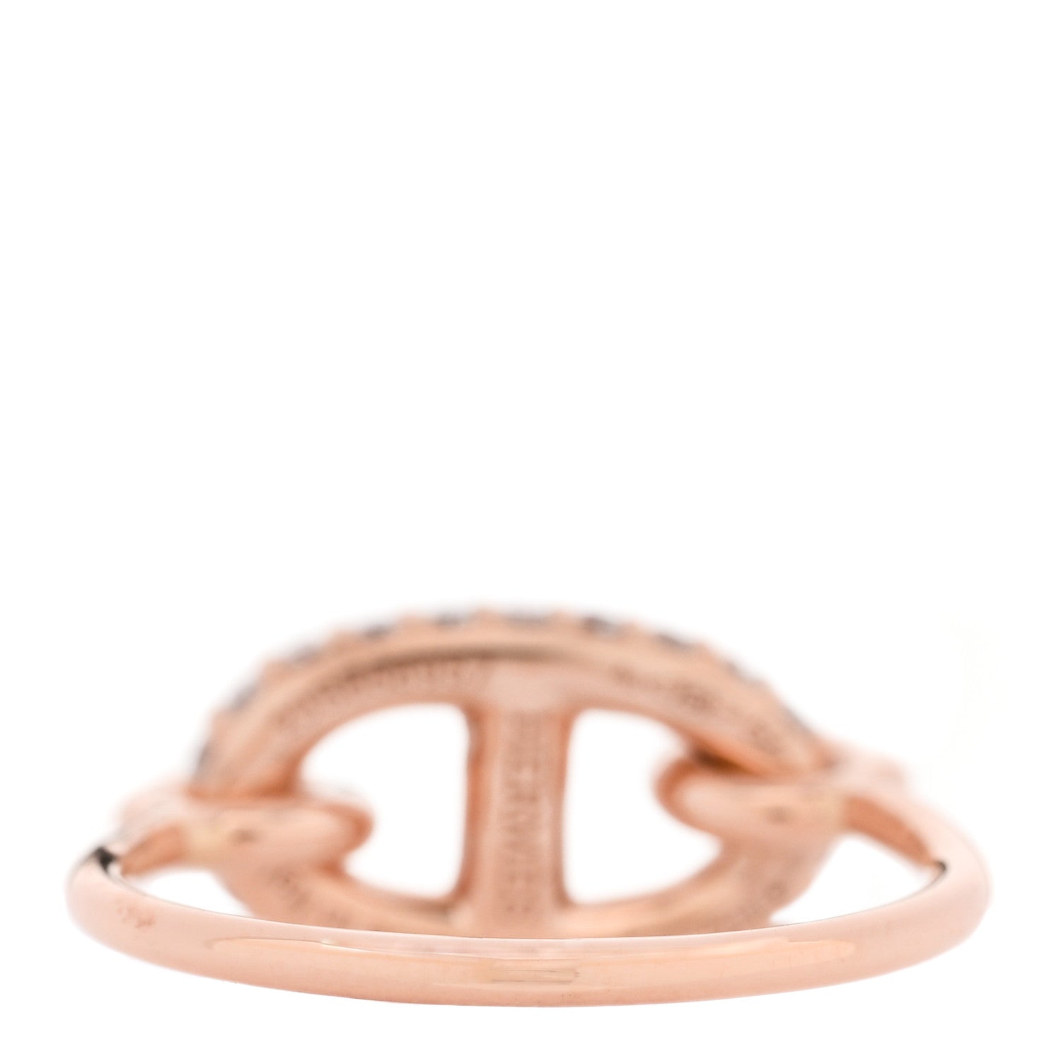 Hermes 18K Rose Gold Diamond Farandole Ring 52 6 3 of 6