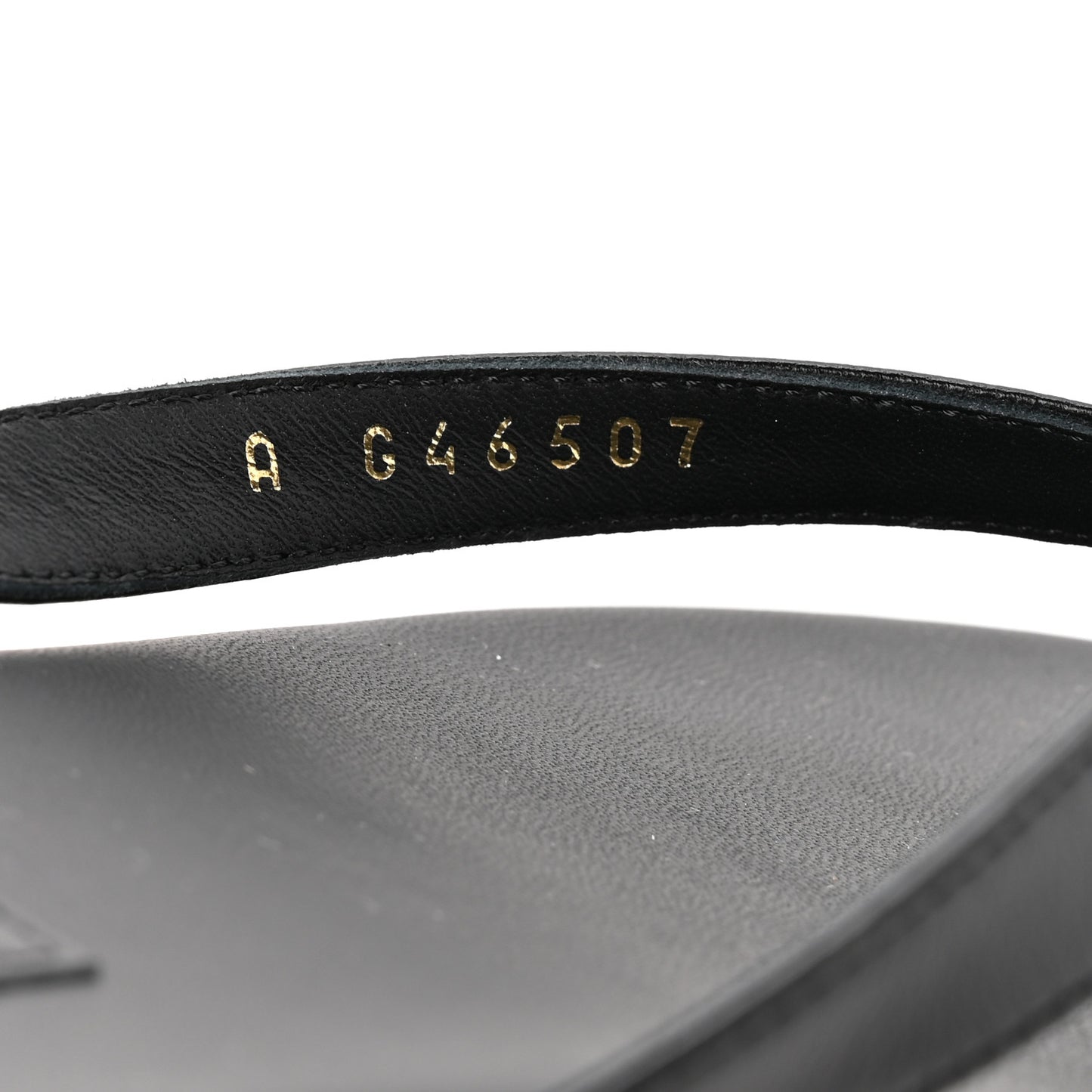 Shiny Lambskin Crystal CC Thong Sandals 39.5 Black