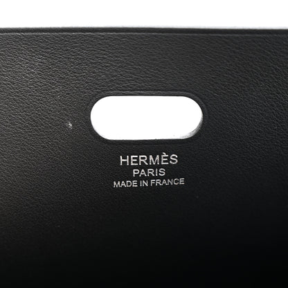 Hermes Vache Hunter Swift Toile Militaire Tablier Sellier Black 7 of 12