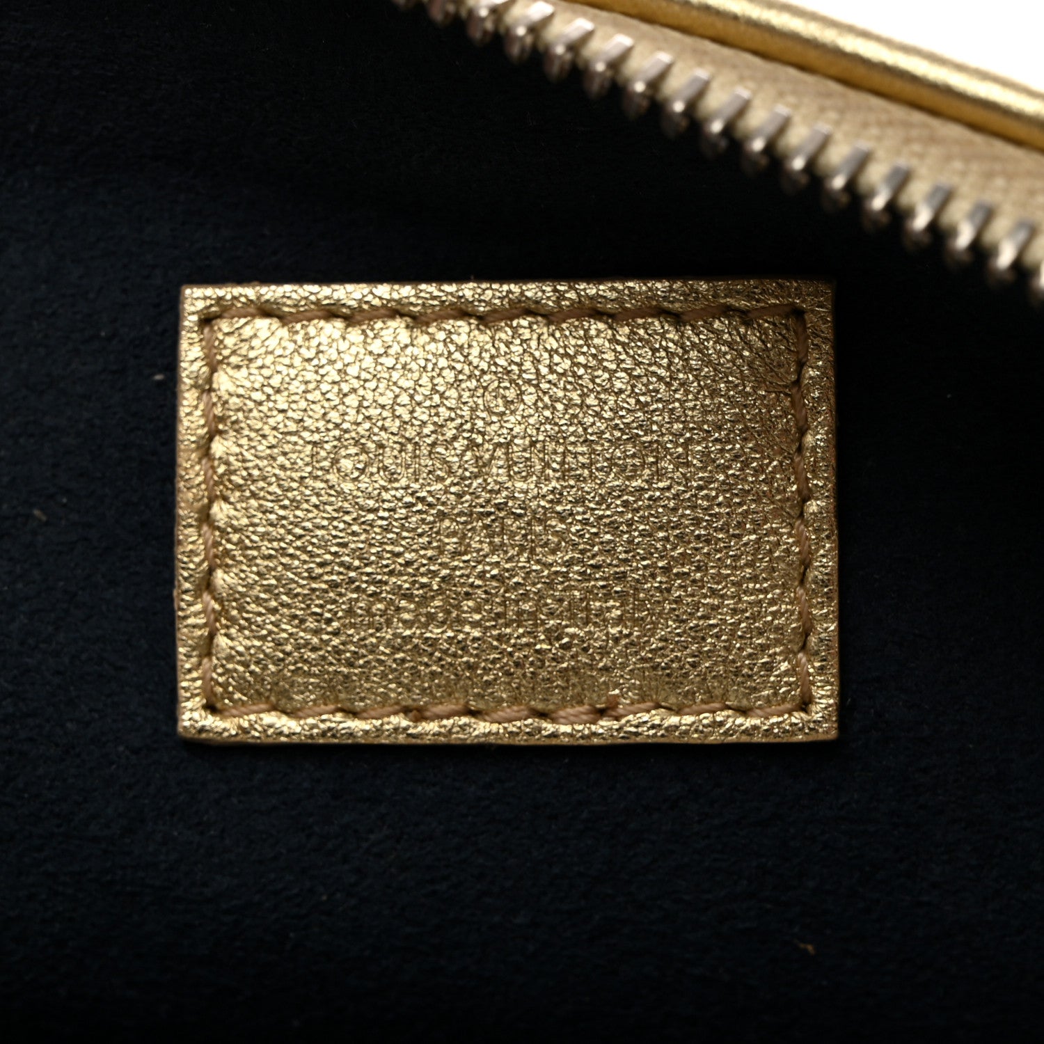 Louis Vuitton Lambskin Embossed Monogram Coussin PM Gold 5 of 11