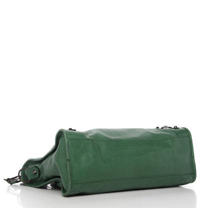 Balenciaga Agneau Lizard Embossed City Cypress 4 of 11