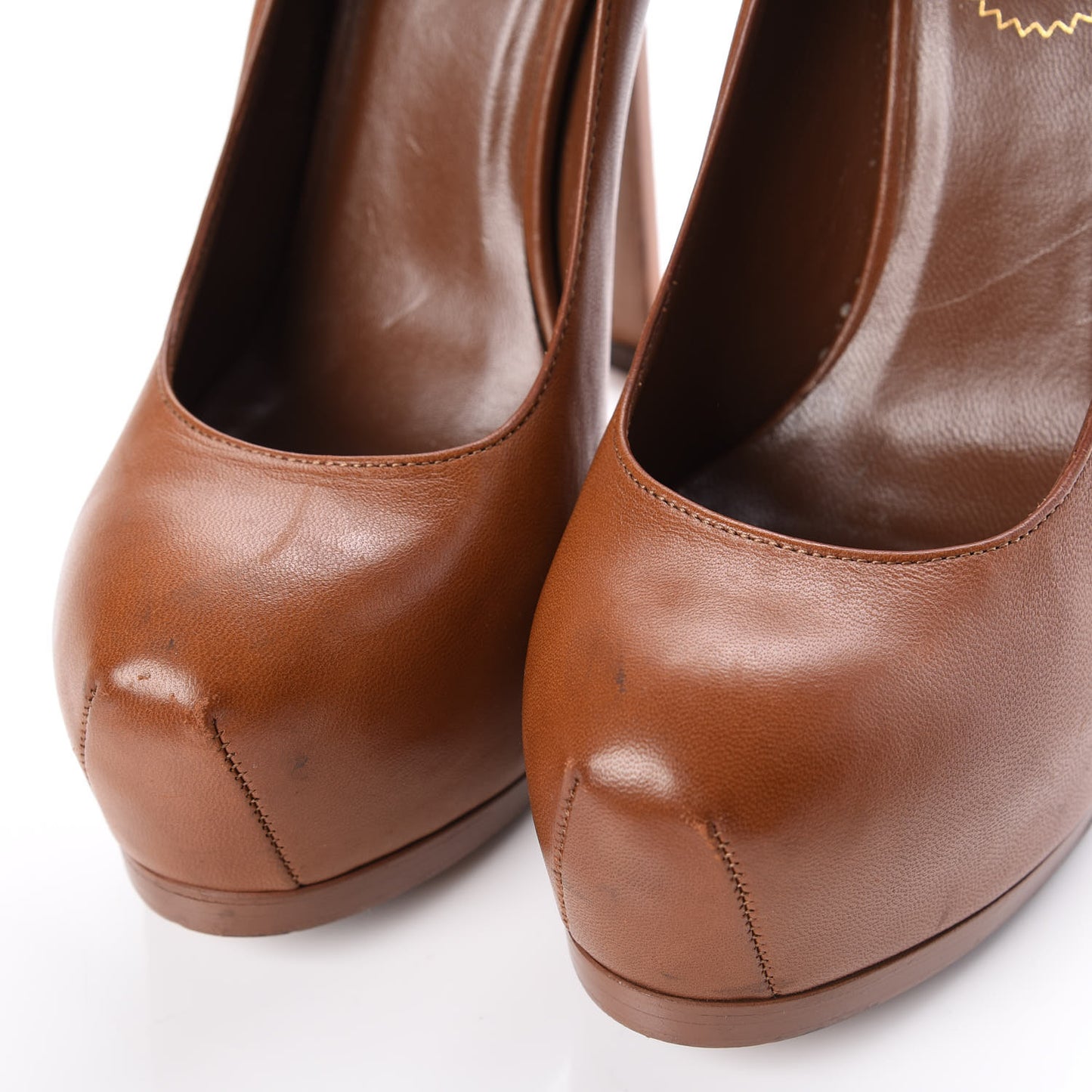 Calfskin Tribtoo 105 Pumps 36 Brown