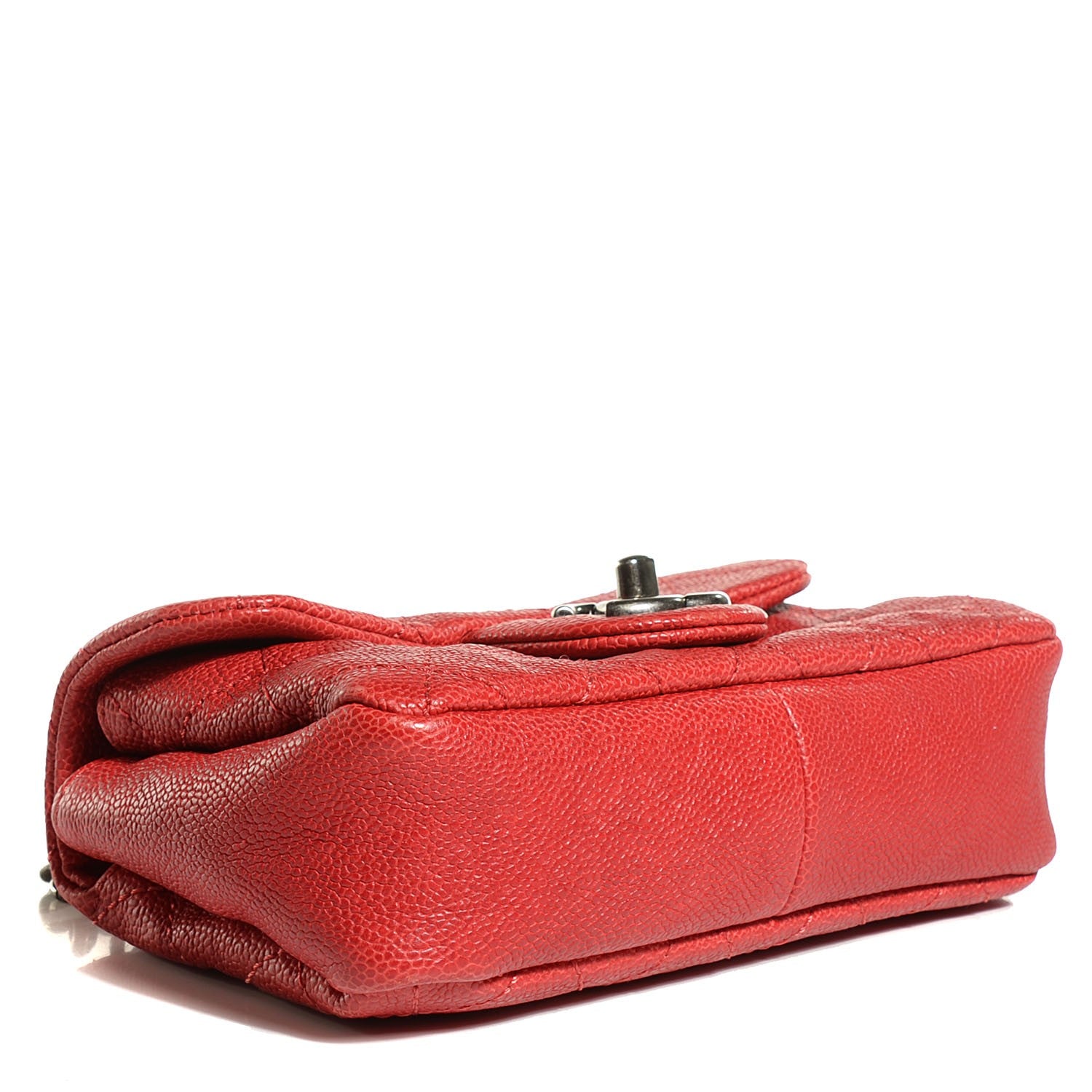 Chanel Caviar Quilted Mini Simply CC Flap Red 4 of 9