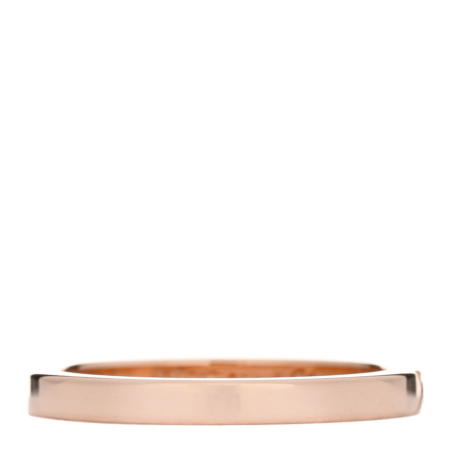 18K Rose Gold Diamond Metro Band Ring 49 4.75