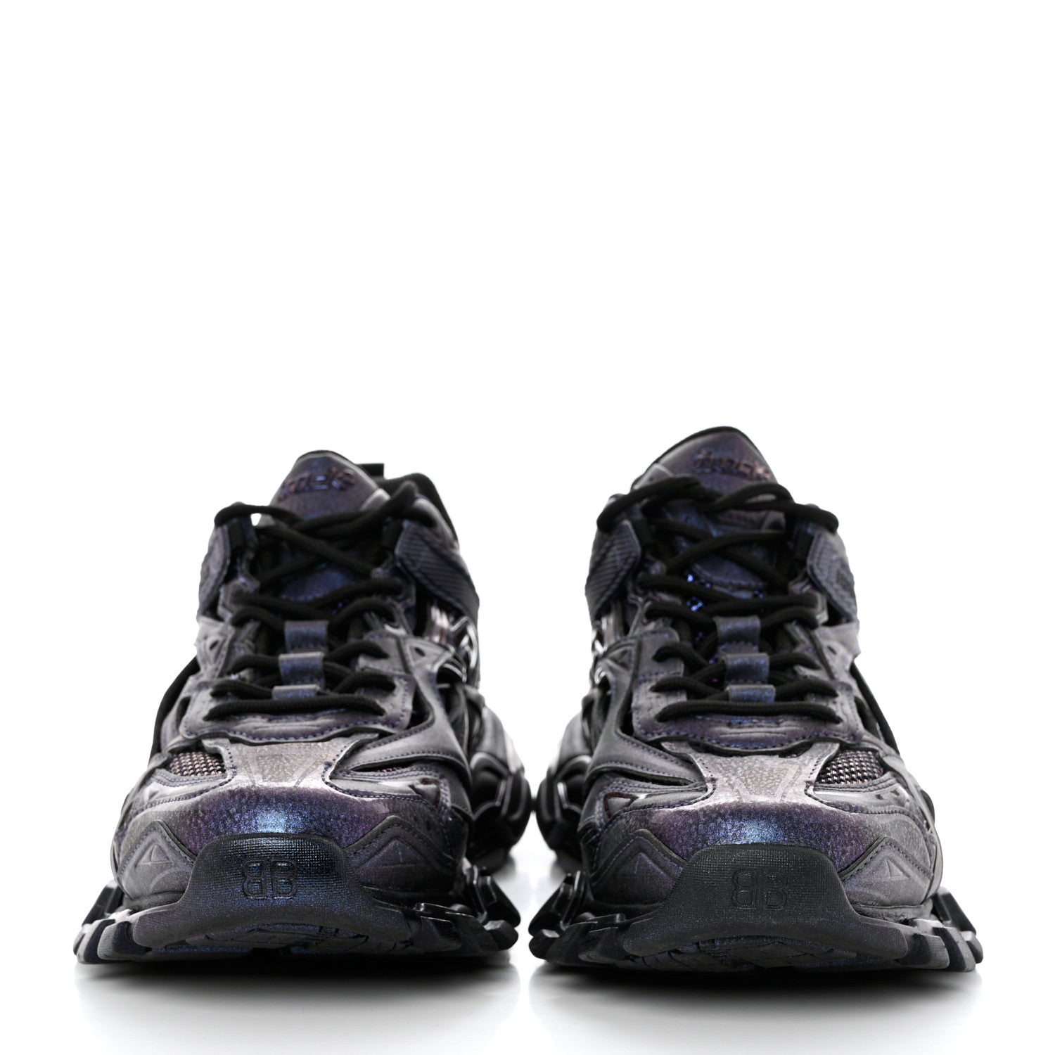 Balenciaga Rubber Mesh Nubuck Effect Mens Track.2 Open Sneakers 41 Chameleon 2 of 9