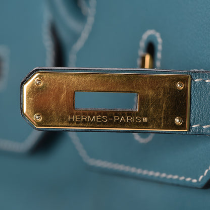 Hermes Swift Birkin 35 Blue Jean 25 of 55