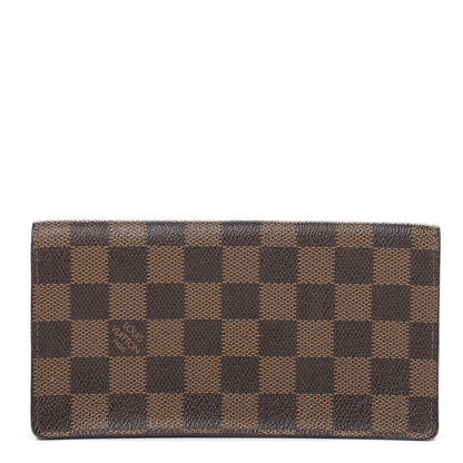 Louis Vuitton Damier Ebene Porte-Cartes Credit Yen Checkbook Wallet 1 of 7