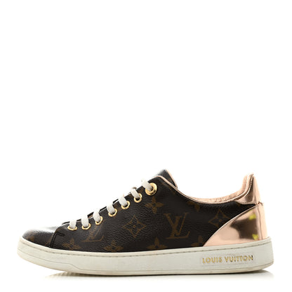 Louis Vuitton Patent Monogram Frontrow Sneakers 36 Rose Gold 1 of 9